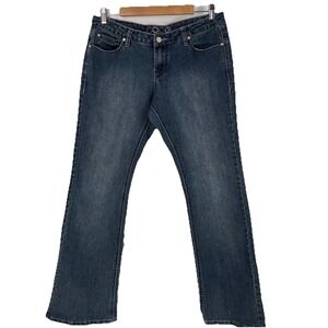 Y2K Coogi Womens Boot‎ Leg Jeans Size 11/12 Blue Medium Wash Retro Streetwear